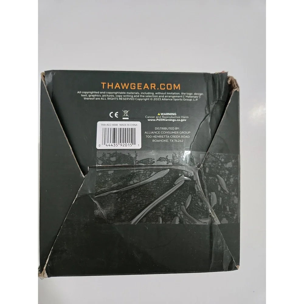THAW Rechargeable Heated Scarf Black Water Resistant 5000mAh OS